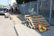 Продолжаются работы по ремонту тротуаров в станице Брюховецкой.